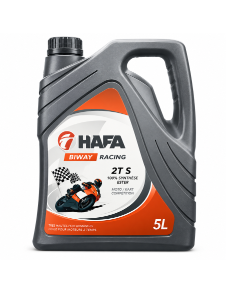 Huile de mélange Racing 2T 5L Hafa